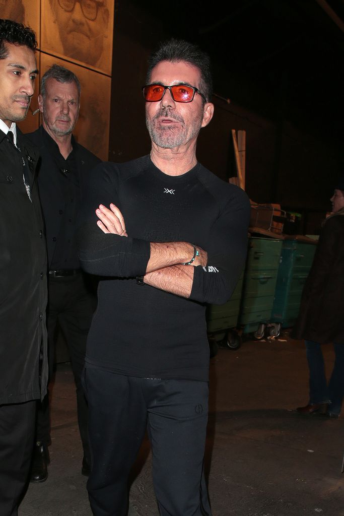 Simon Cowell is seen leaving "Britain's Got Talent" London auditions 