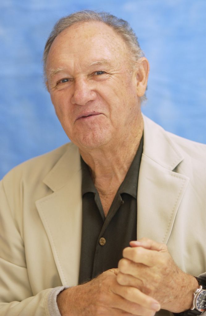 Gene Hackman during Runaway Jury Press Conference in 2003