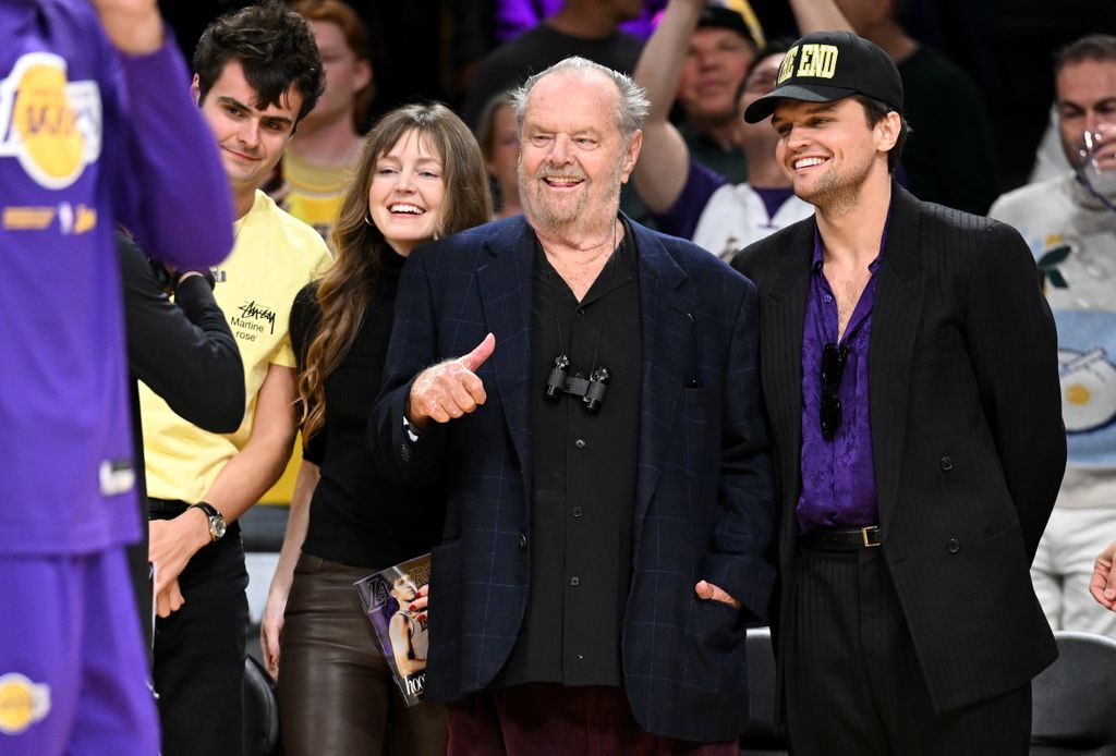 Jack Nicholson at the Lakers game