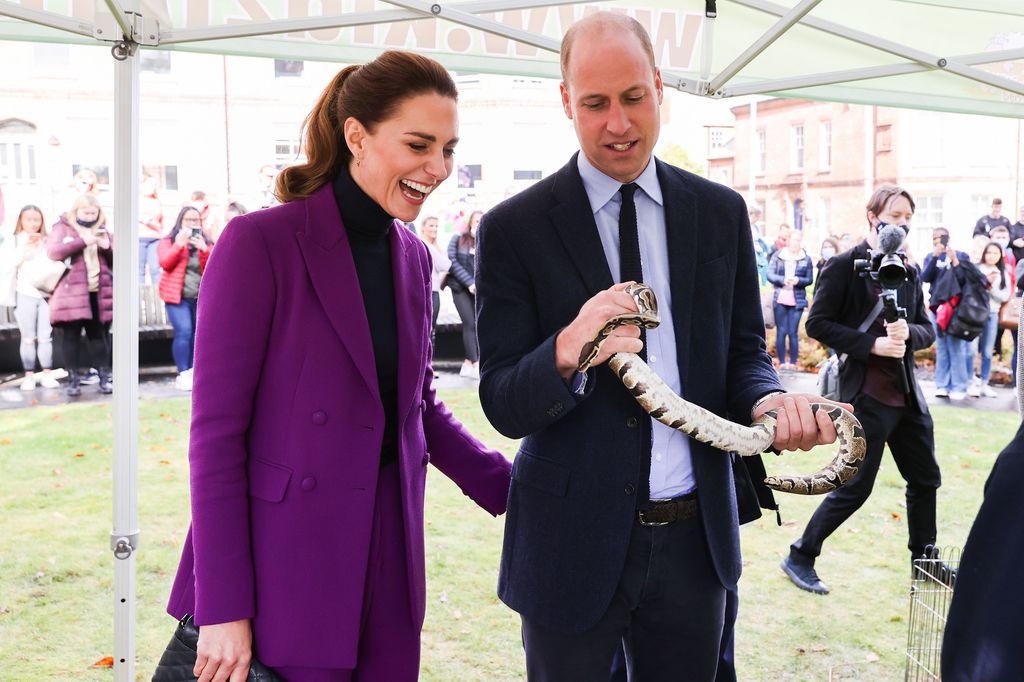 prince william handling a snake 