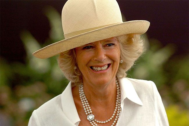 camilla wearing a hat