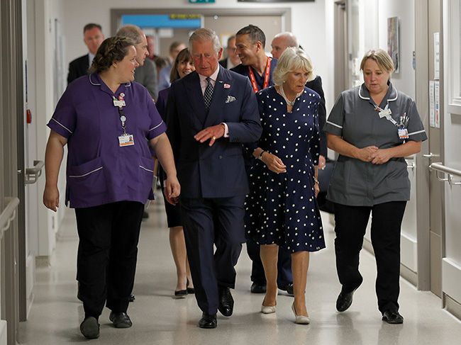 prince charles camilla royal london hospital visit