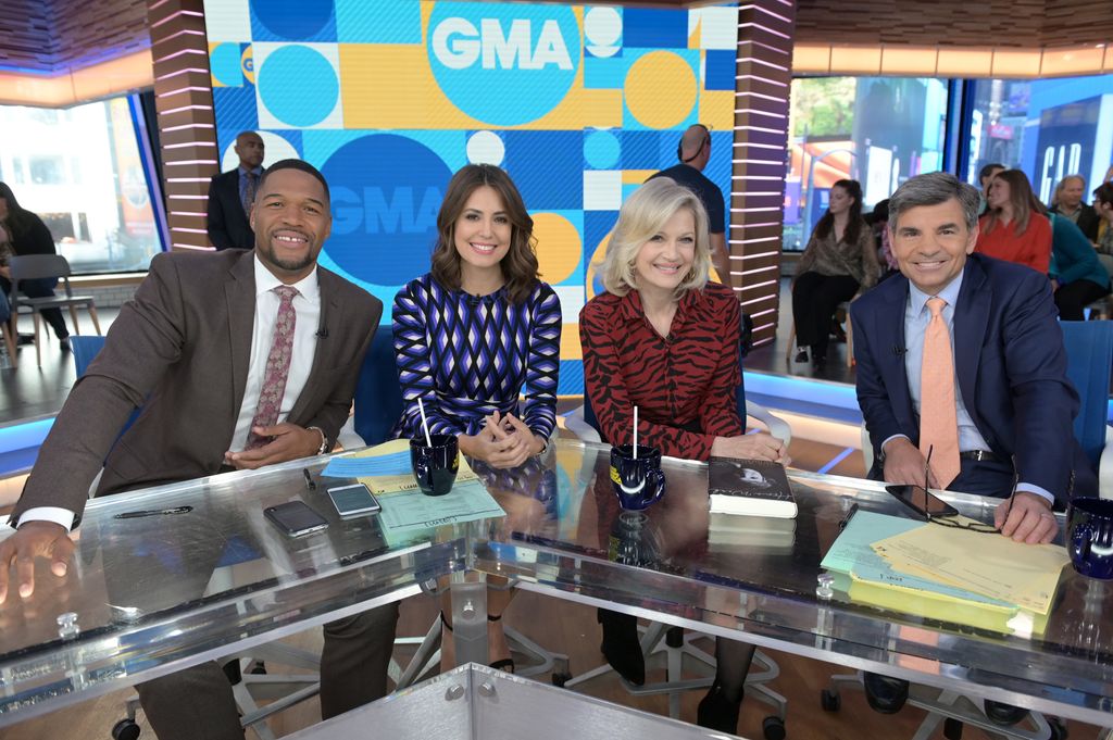 GMA with Michael Strahan, Cecilia Vega, Diane Sawyer, and George Stephanopoulos