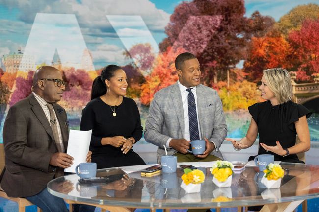 Al Roker and his costars on the Today Show