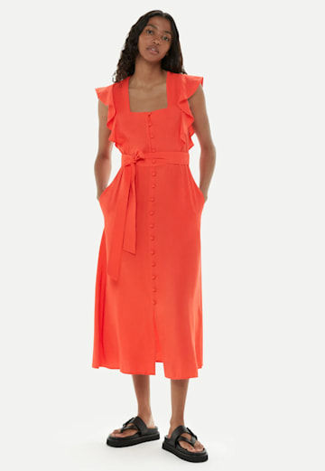 Whistles orange dress