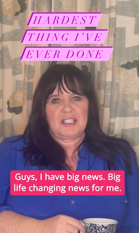 Coleen Nolan in a blue outfit