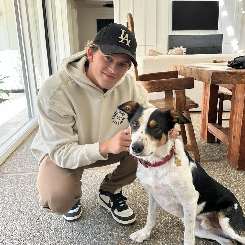 Reese Witherspoon's son Deacon with dog