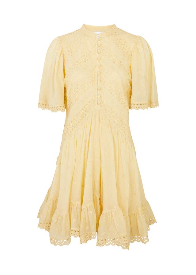 Slayae broderie-anglaise cotton dress