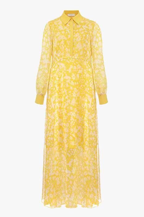 Vogue Williams stuns in elegant floral shirt dress to host Heart Radio ...