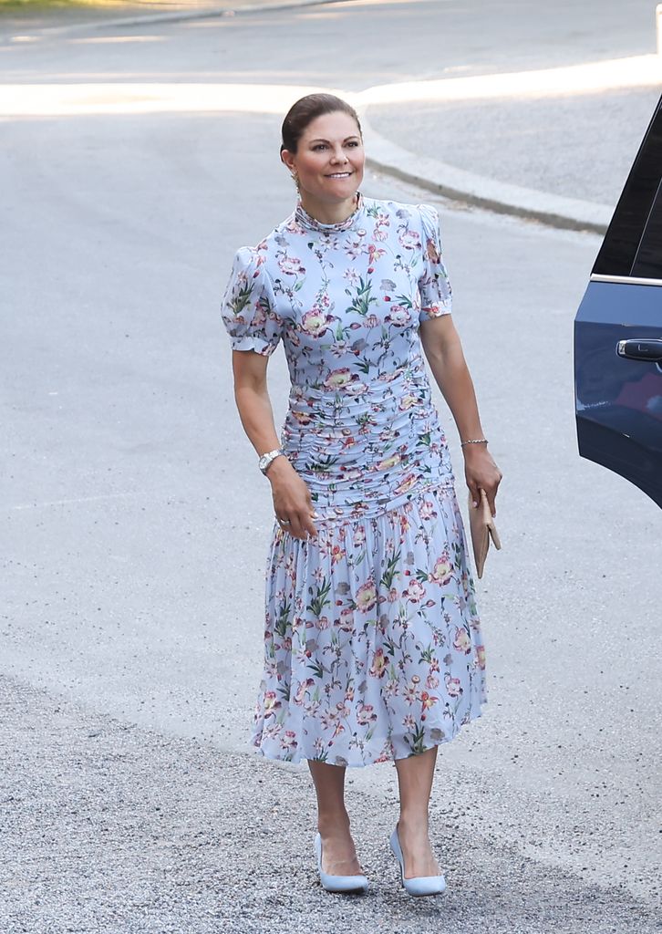 Crown Princess Victoria in floral dress