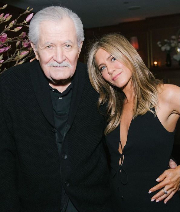 jennifer aniston with her dad