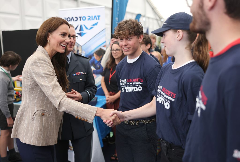 Catherine, Princess of Wales meets Cadets in the Techno Zone