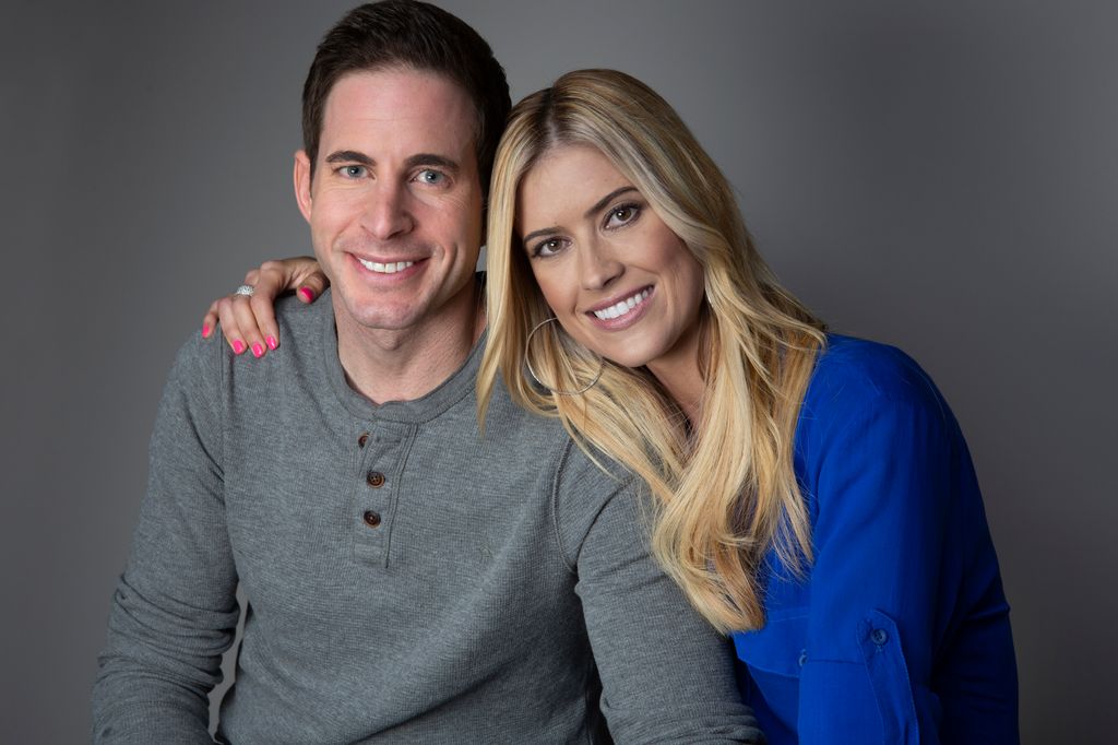 Christina and Tarek El Moussa posing