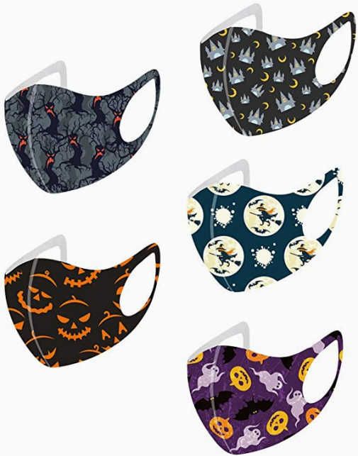 halloween face mask coverings on amazon
