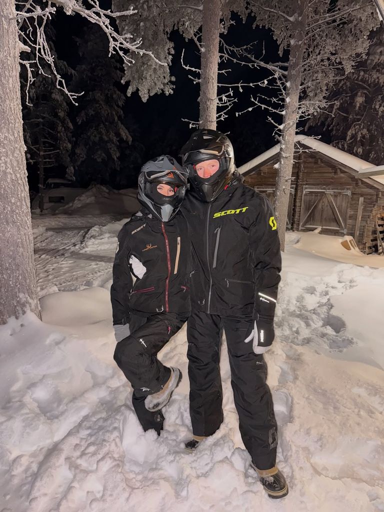 Holly Ramsay and Adam Peaty ski trip