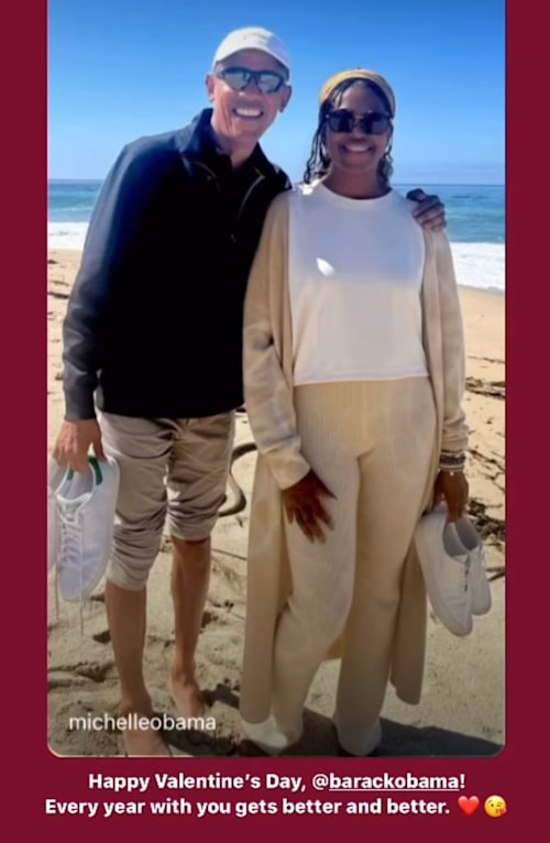 Michelle and Barack celebrated Valentine's Day with throwbacks