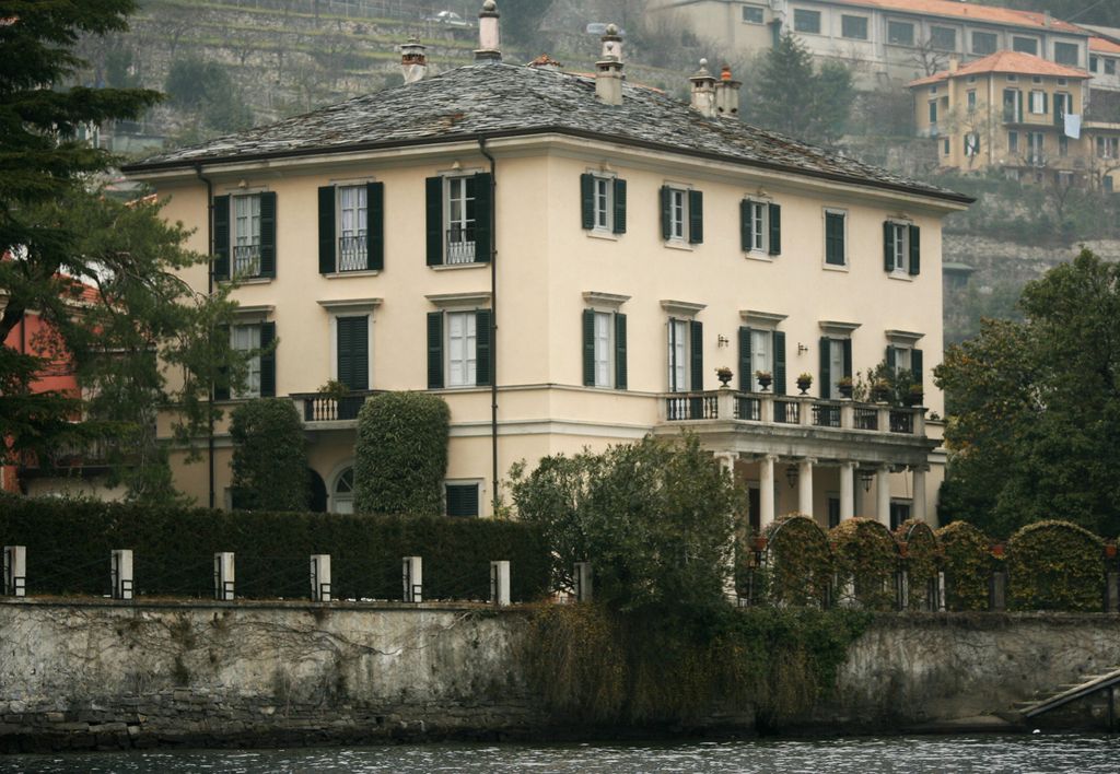 View of George Clooney's Italian house, Villa Oleandra, situated on Lake Como's south-western shores, in Laglio, just 5 Kms from Cernobbio, 18 March 2006
