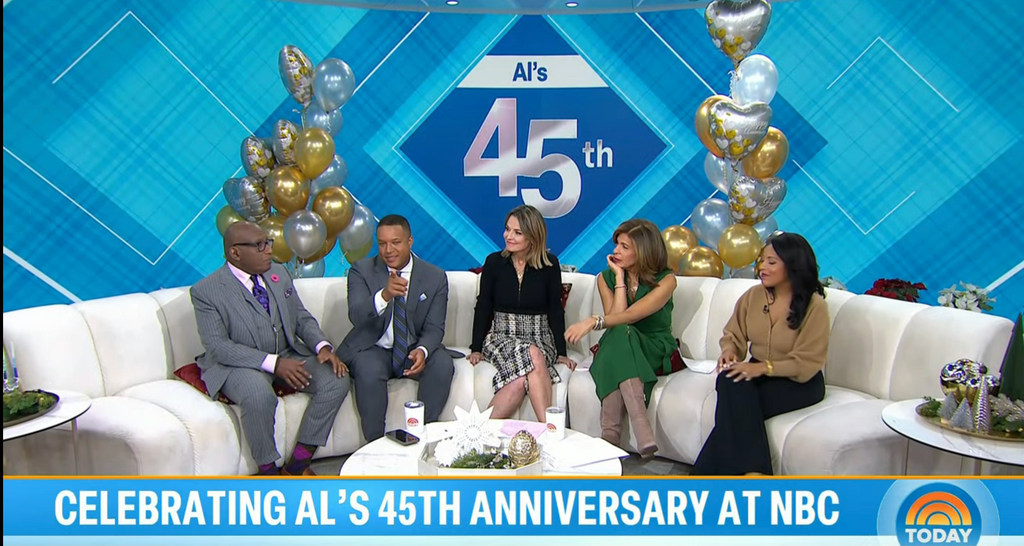 Al Roker marked 45 years with NBC on Monday December 11
