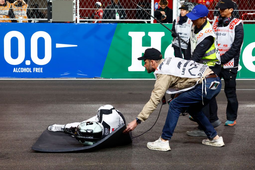 Brad Pitt collapsed at the Las Vegas Grand Prix