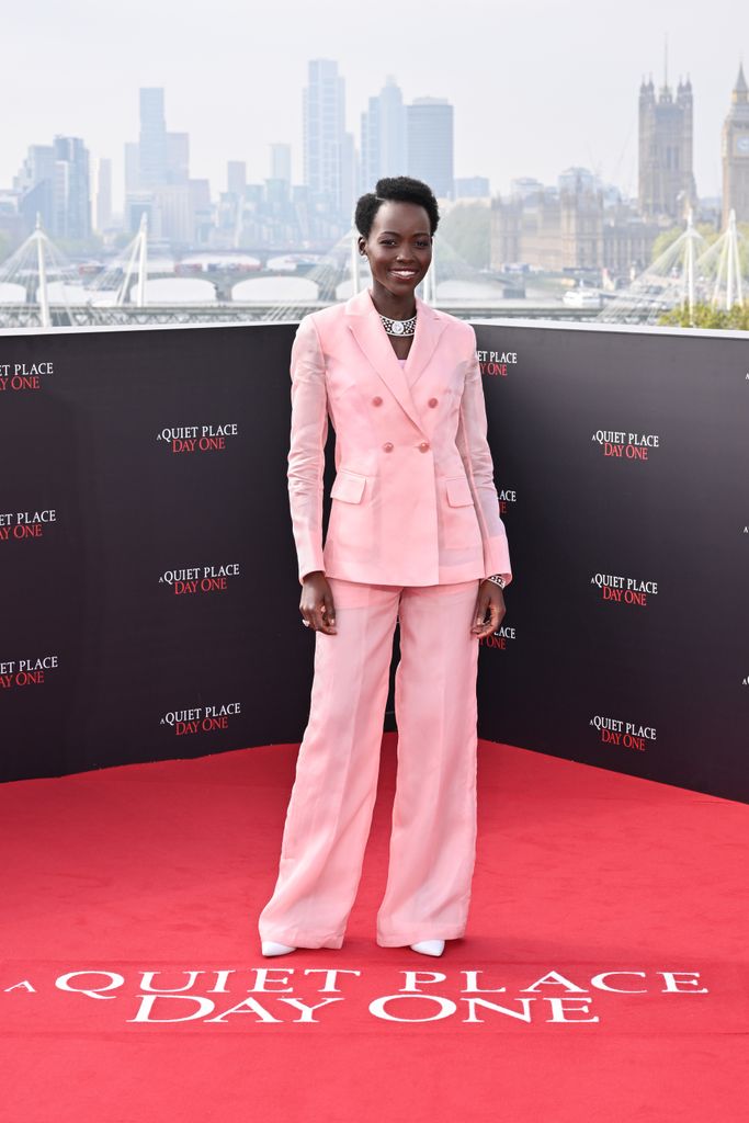 Lupita Nyong'o attends a photocall in support of "A Quiet Place: Day One" at IET London: Savoy Place on May 01, 2024, in London, England. 