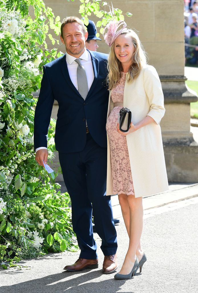 Jonny Wilkinson and Shelley Jenkins as guests at a wedding
