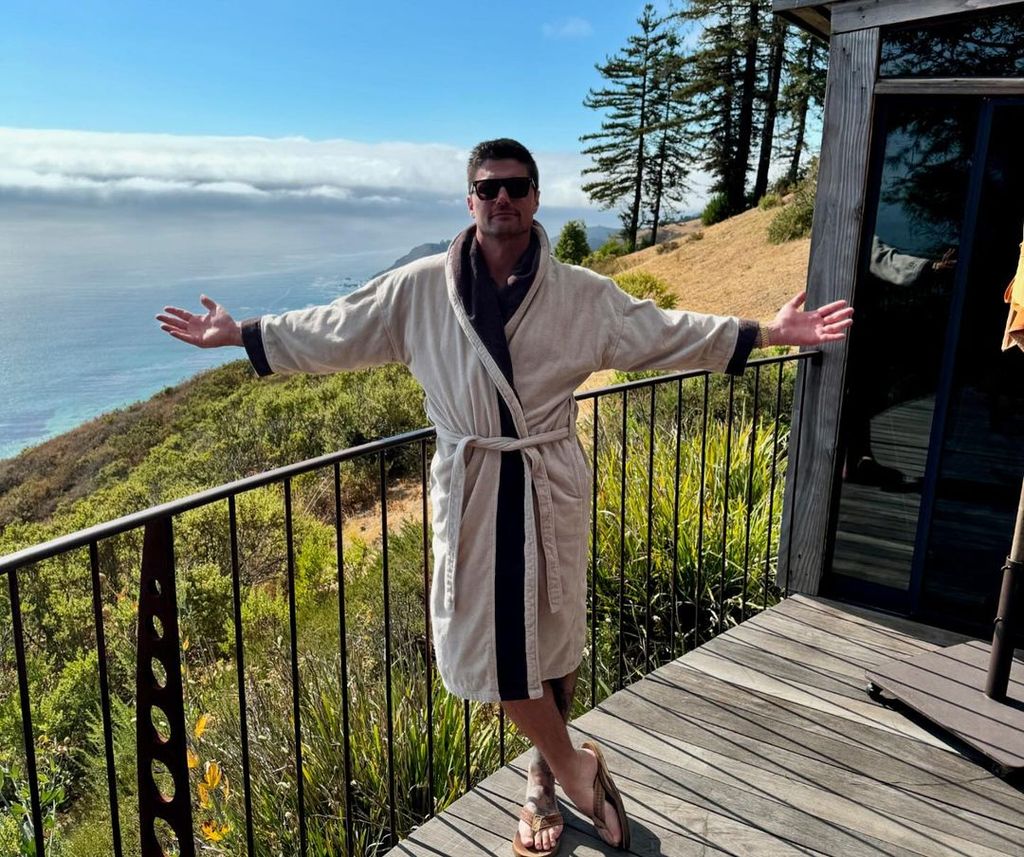 Josh Hall shares a photo from his vacation to Big Sur, California for his 44th birthday, posted on Instagram