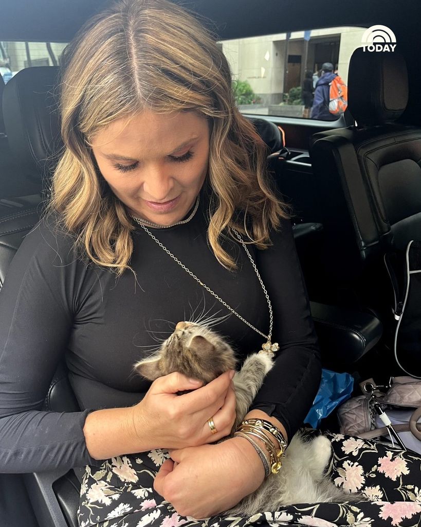 Jenna Bush Hager with her new kitten