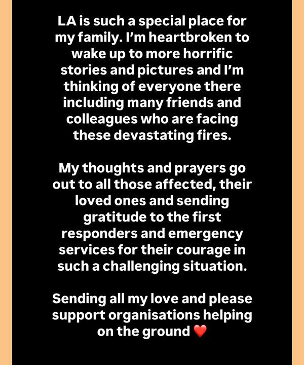 David Beckham also posted his own statement