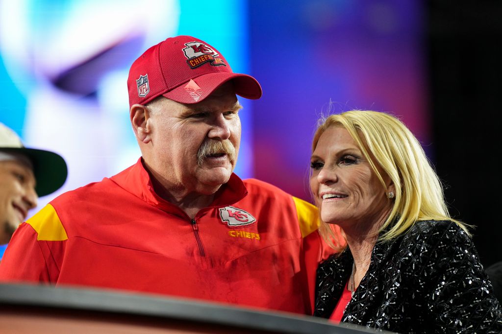 Andy Reid with wife Tammy
