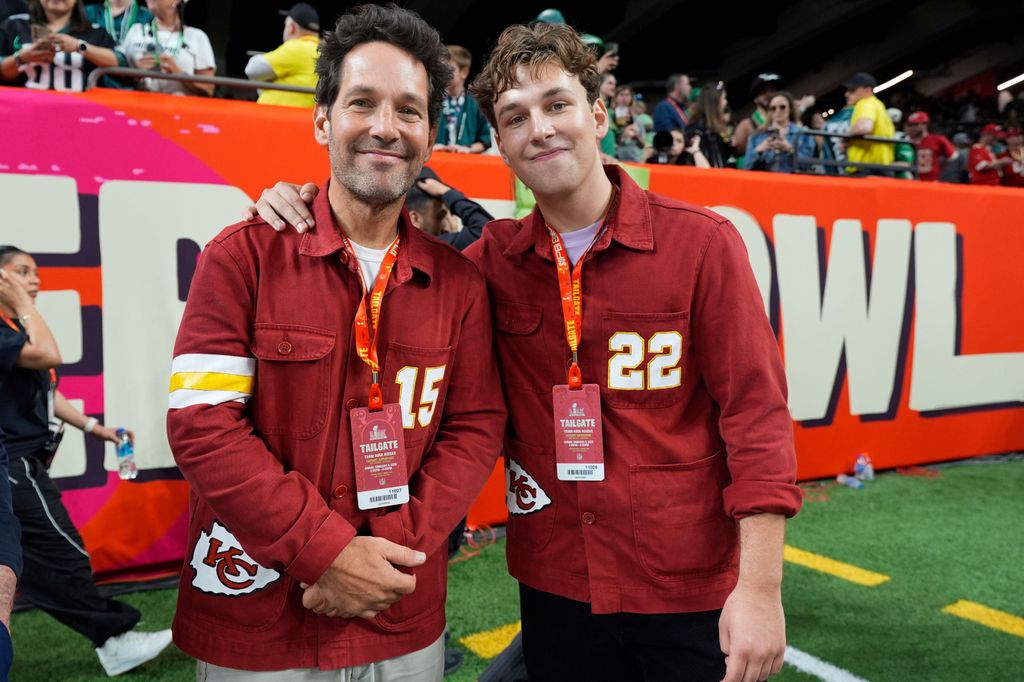 Paul Rudd posed with his lookalike son Jack 