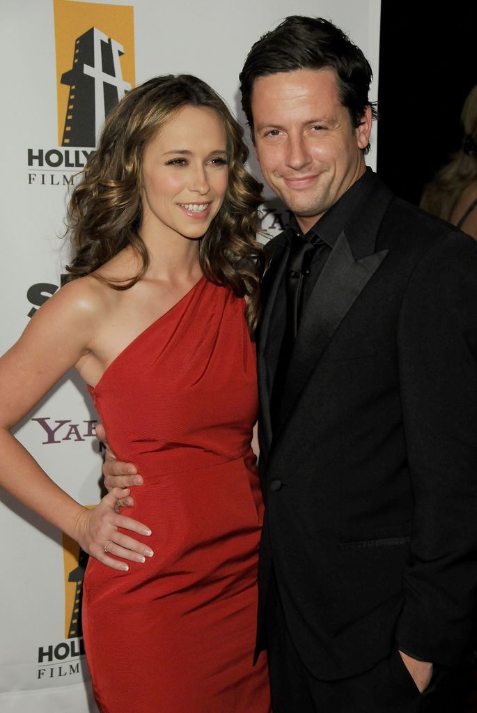 Jennifer Love Hewitt and Ross McCall arrive at the 12th Annual Hollywood Film Festival Awards Gala at the Beverly Hilton Hotel on October 27, 2008 in Beverly Hills, California