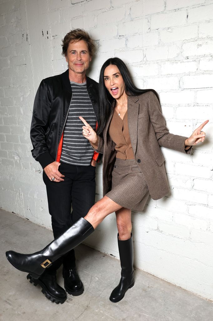 Rob Lowe and Demi Moore seen at "The Substance" Special Screening at Lumiere Cinema at the Music Hall on December 14, 2024 in Beverly Hills, California