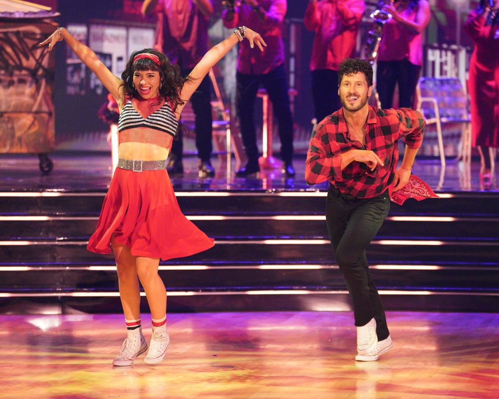 Xochitl performs a salsa on Dancing with the Stars