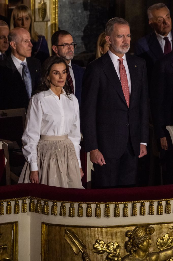 Letizia of Spain stunned in a jaw-dropping skirt