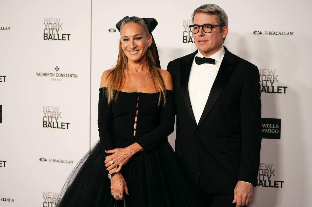 NEW YORK, NEW YORK - OCTOBER 05: (L-R) Sarah Jessica Parker and Matthew Broderick attend the New York City Ballet's 2023 Fall Gala at the David H. Koch Theatre at Lincoln Center on October 05, 2023 in New York City. (Photo by Jared Siskin/Patrick McMullan via Getty Images)