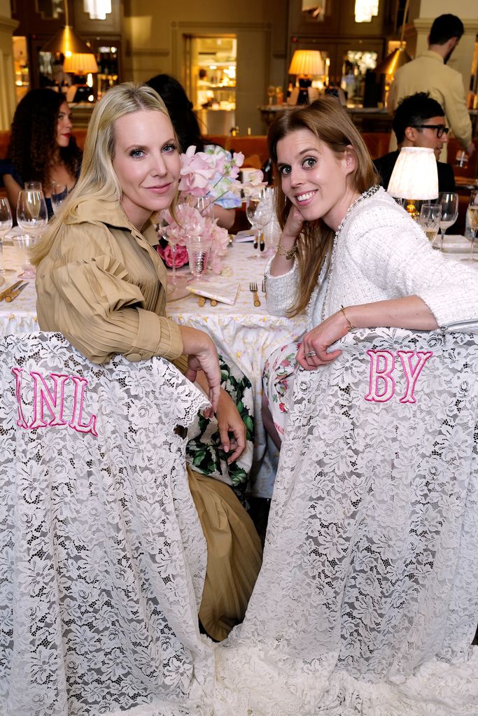 Alice Naylor-Leyland and Princess Beatrice of York attend The Hill House Home UK launch dinner at The National Gallery 