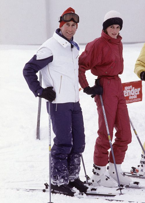 prince charles skiing diana