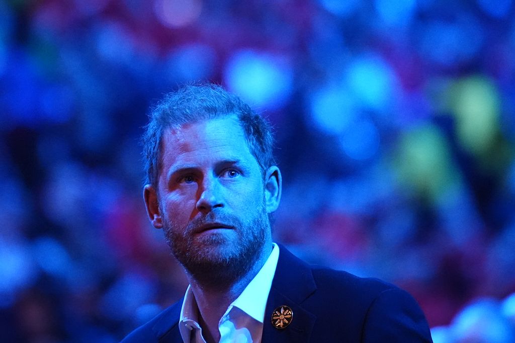 The Duke of Sussex attending the Closing Ceremony of the 2025 Invictus Games, at the Rogers Arena in Vancouver, Canada. Picture date: Sunday February 16, 2025