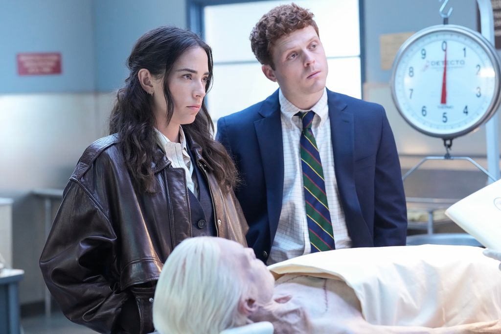 Caleb Foote as Bernard "Randy" Randolph and Mariel Molino as Lala Dominguez on NCIS: Origins