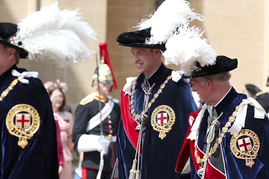 prince william and prince charles at order of garter