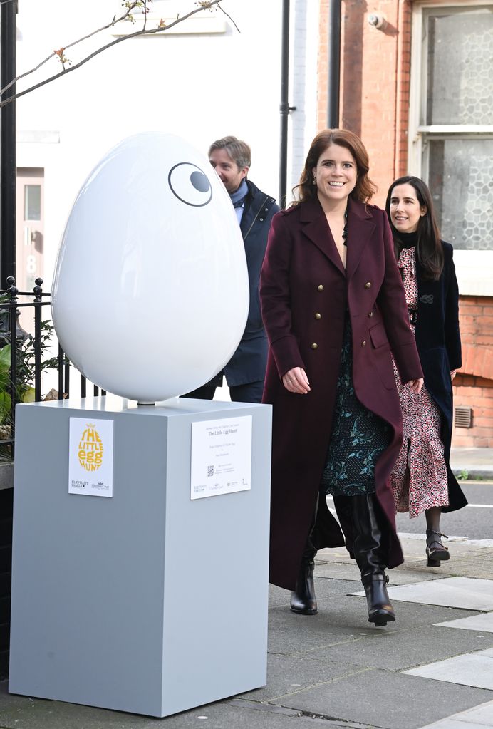 Princess Eugenie stuns in fabulous knee-high boots and glamorous floral ...