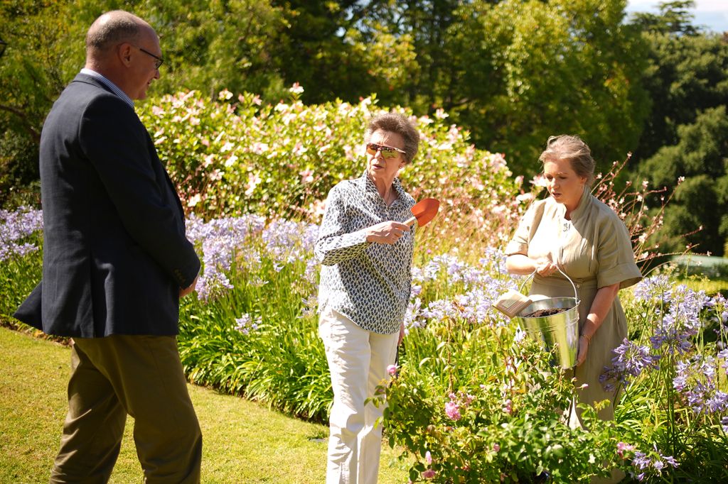 Princess Anne is the ultimate Sloane Ranger in white jeans and preppy shirt