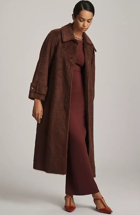 blake lively brown maxi coat anthropologie