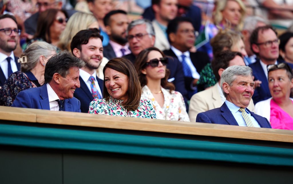 Carole and Michael Middleton with Lord Sebastian Coe