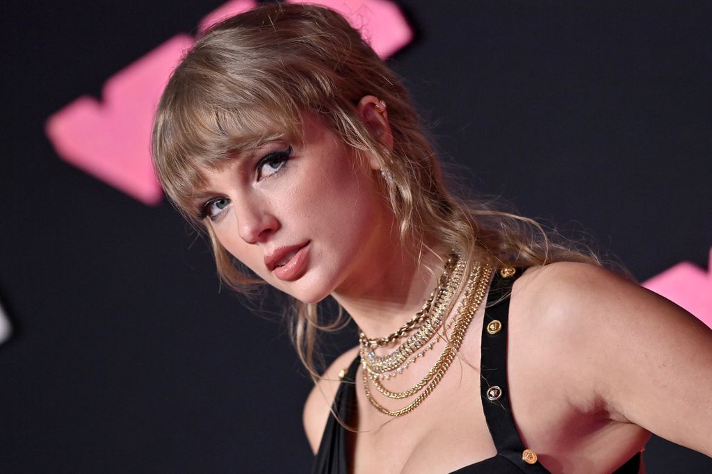 NEWARK, NEW JERSEY - SEPTEMBER 12: Taylor Swift attends the 2023 MTV Video Music Awards at Prudential Center on September 12, 2023 in Newark, New Jersey. (Photo by Axelle/Bauer-Griffin/FilmMagic)