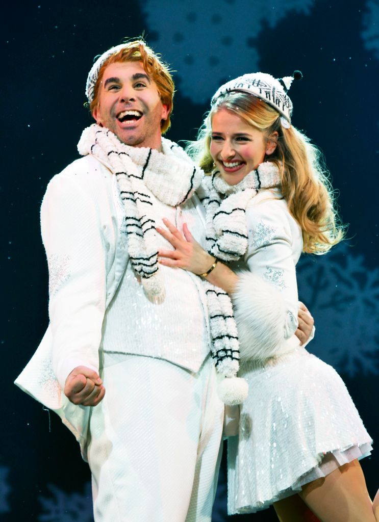 Simon Lipkin and Georgina Castle performign Elf: The Musical