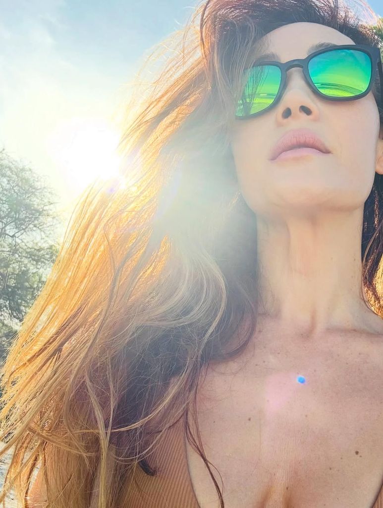 The actress shared a selfie too