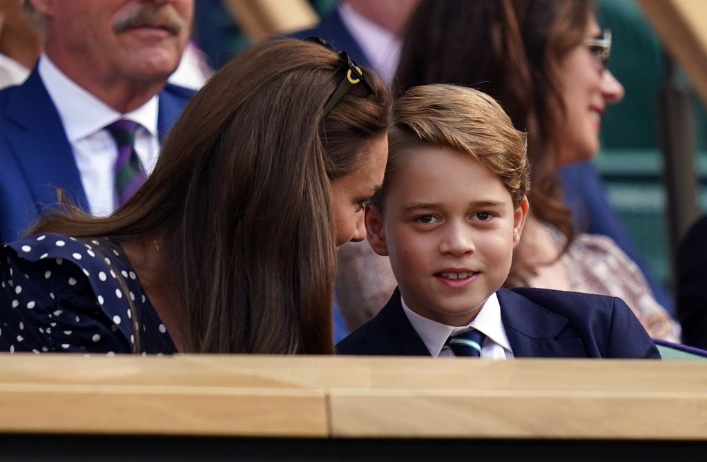 Kate Middleton and Prince George at Wimbledon 2022