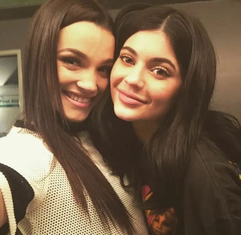 Natalie with her cousin Kylie Jenner