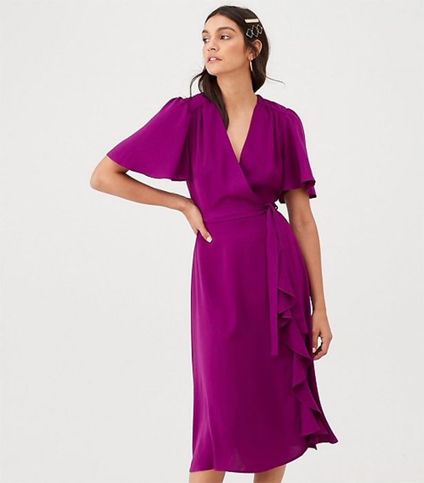 purple wrap dress very